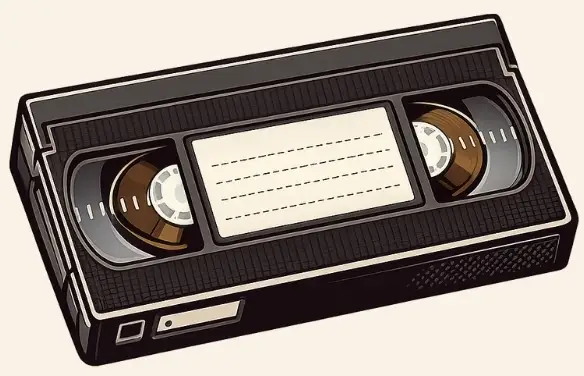 Une cassette vidéo VHS vintage
